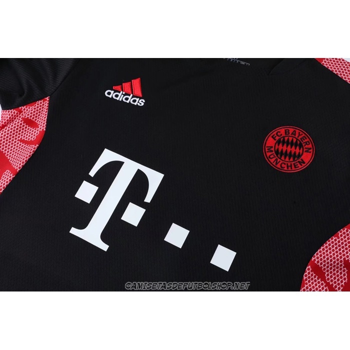 Chandal del Bayern Munich 22-23 Manga Corta Negro - Pantalon Corto